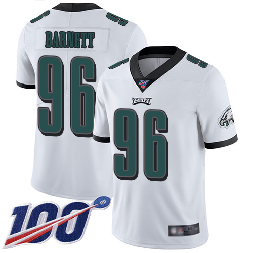 Men Philadelphia Eagles #96 Derek Barnett White Vapor Untouchable NFL Jersey Limited Player Season
